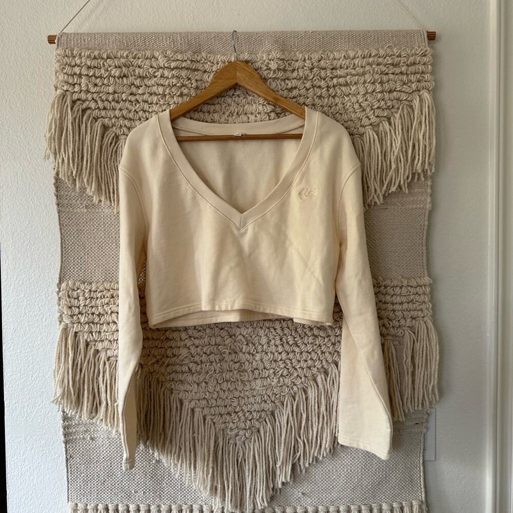 For Love & Lemons Morgan Crop Sweatshirt